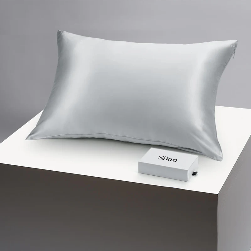 Silk Pillowcase - Silver